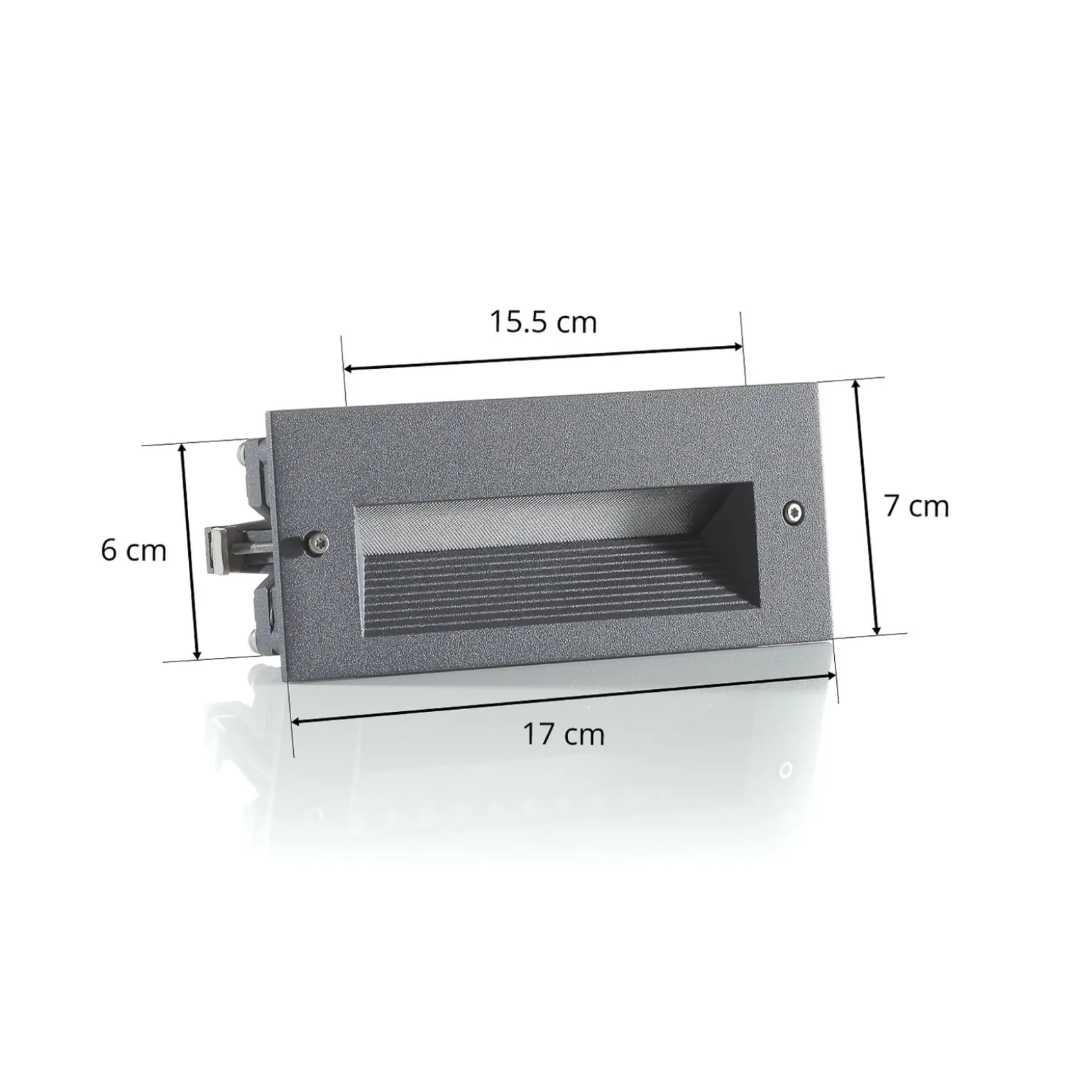 BEGA 33053 LED-seinäuppovalo 3000K grafiitti 17 cm