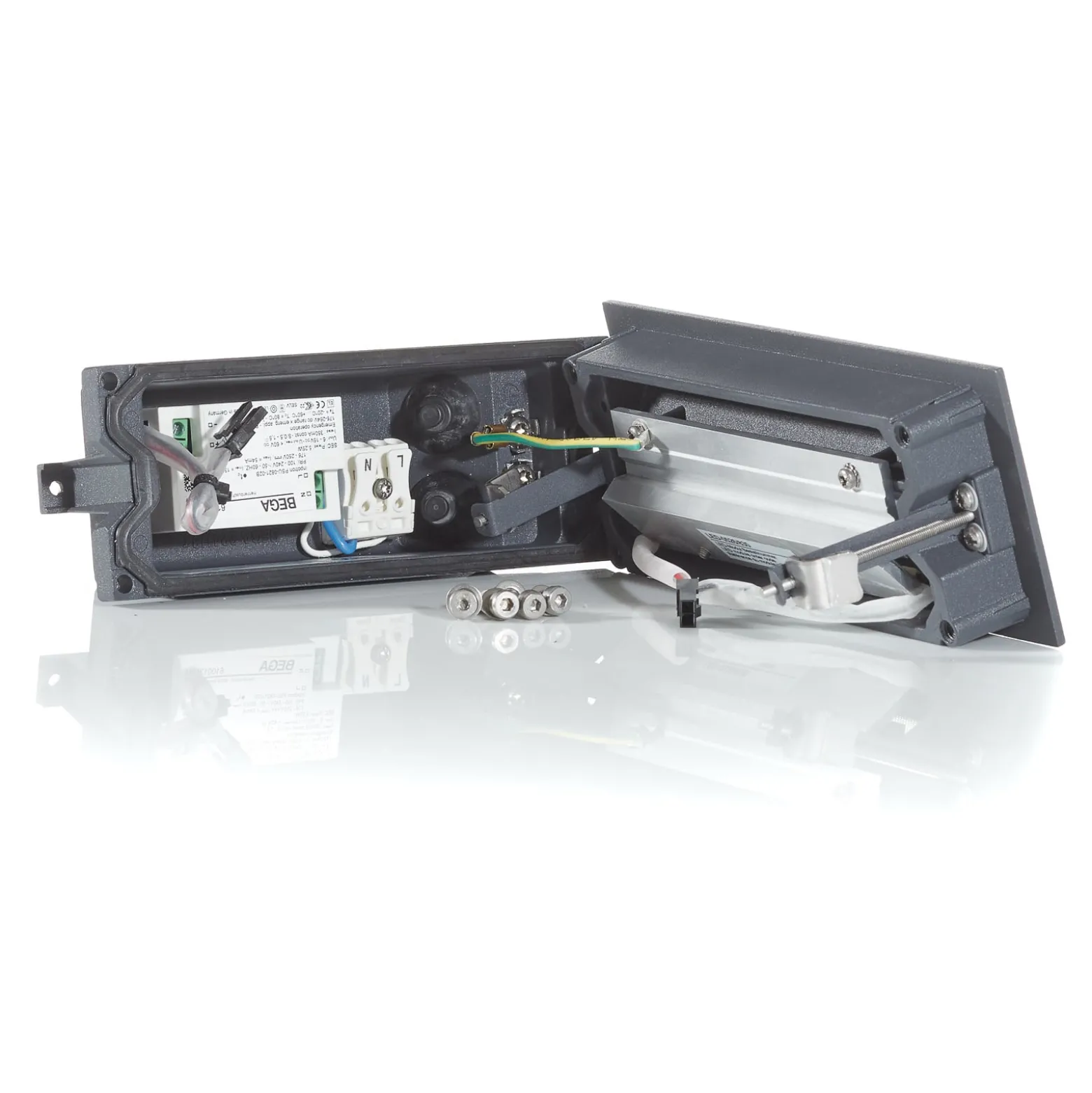 BEGA 33053 LED-seinäuppovalo 3000K grafiitti 17 cm