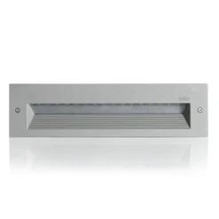 BEGA 33054 LED-seinäuppovalo 3000K hopea 26 cm