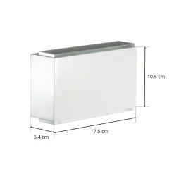 BEGA 23015 LED-seinävalaisin 3000K 18cm valkoinen 1,260lm