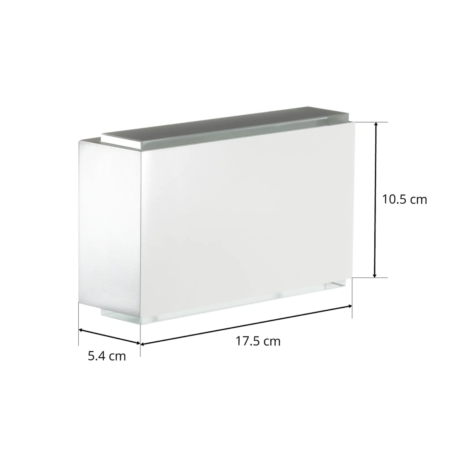 BEGA 23015 LED-seinävalaisin 3000K 18cm valkoinen 1,260lm