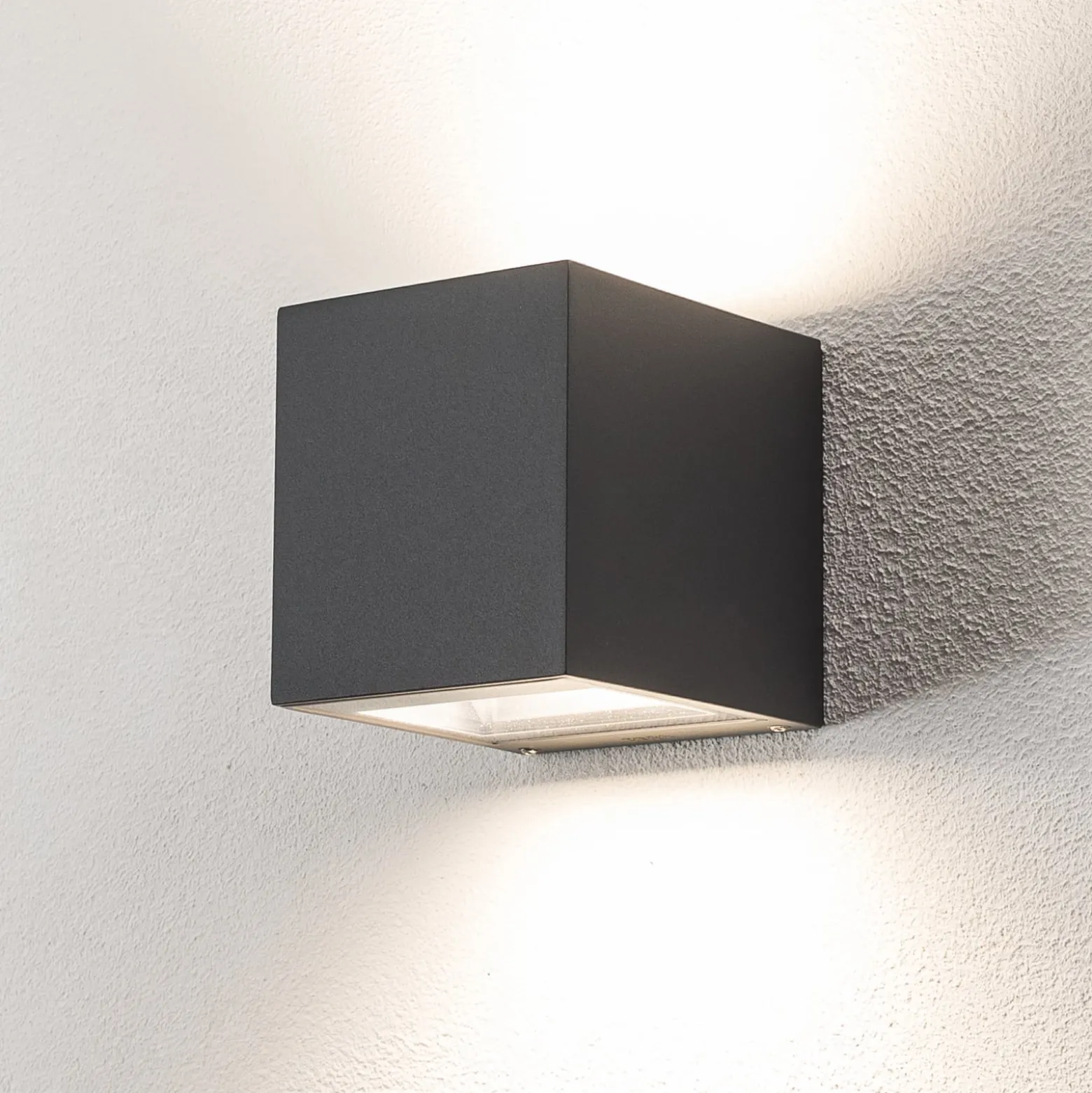BEGA LED-ulkoseinävalaisin 24719 K3, grafiitti, ylös/alas, valualumiini,