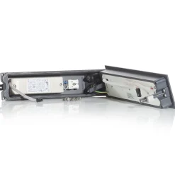BEGA LED upotettava seinävalaisin harmaa leveys 26 cm CCT kytkin