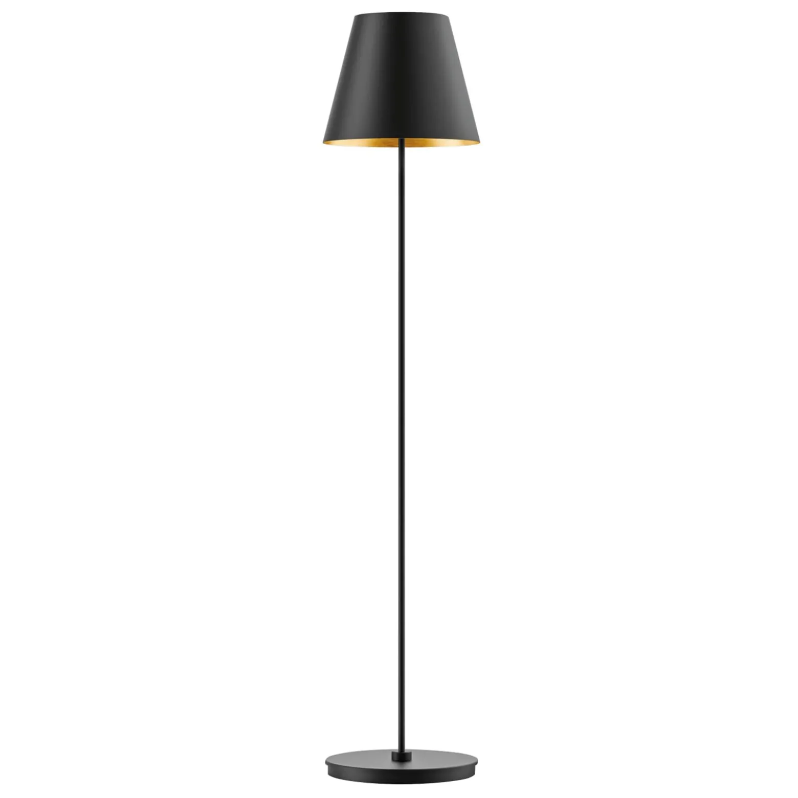 BEGA Studio Line -lattiavalo, musta/messinki 150cm