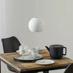 BEGA Studio Line riippuvalaisin DALI, valkoinen/alu Ø19 cm