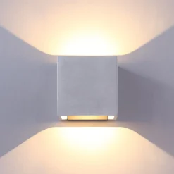 Betoninharmaa LED-ulkoseinälamppu Riak