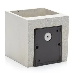 Betoninharmaa LED-ulkoseinälamppu Riak