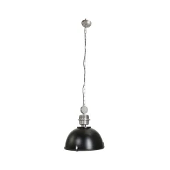 Bikkel-riippuvalaisin, Ø 42 cm, musta, metalli, lasi, E27