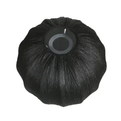 Bloeba-pöytälamppu, musta, Ø 25 cm, pellava/metalli