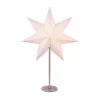 Bobo pöytävalaisin, valkoinen, paperitähti, korkeus 51 cm, E14