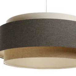 Boho Elegant-riippuvalaisin, ruskea/beige/cream, Ø 60cm, tekstiili