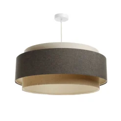 Boho Elegant-riippuvalaisin, ruskea/beige/cream, Ø 60cm, tekstiili