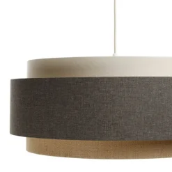 Boho Elegant-riippuvalaisin, ruskea/beige/cream, Ø 60cm, tekstiili