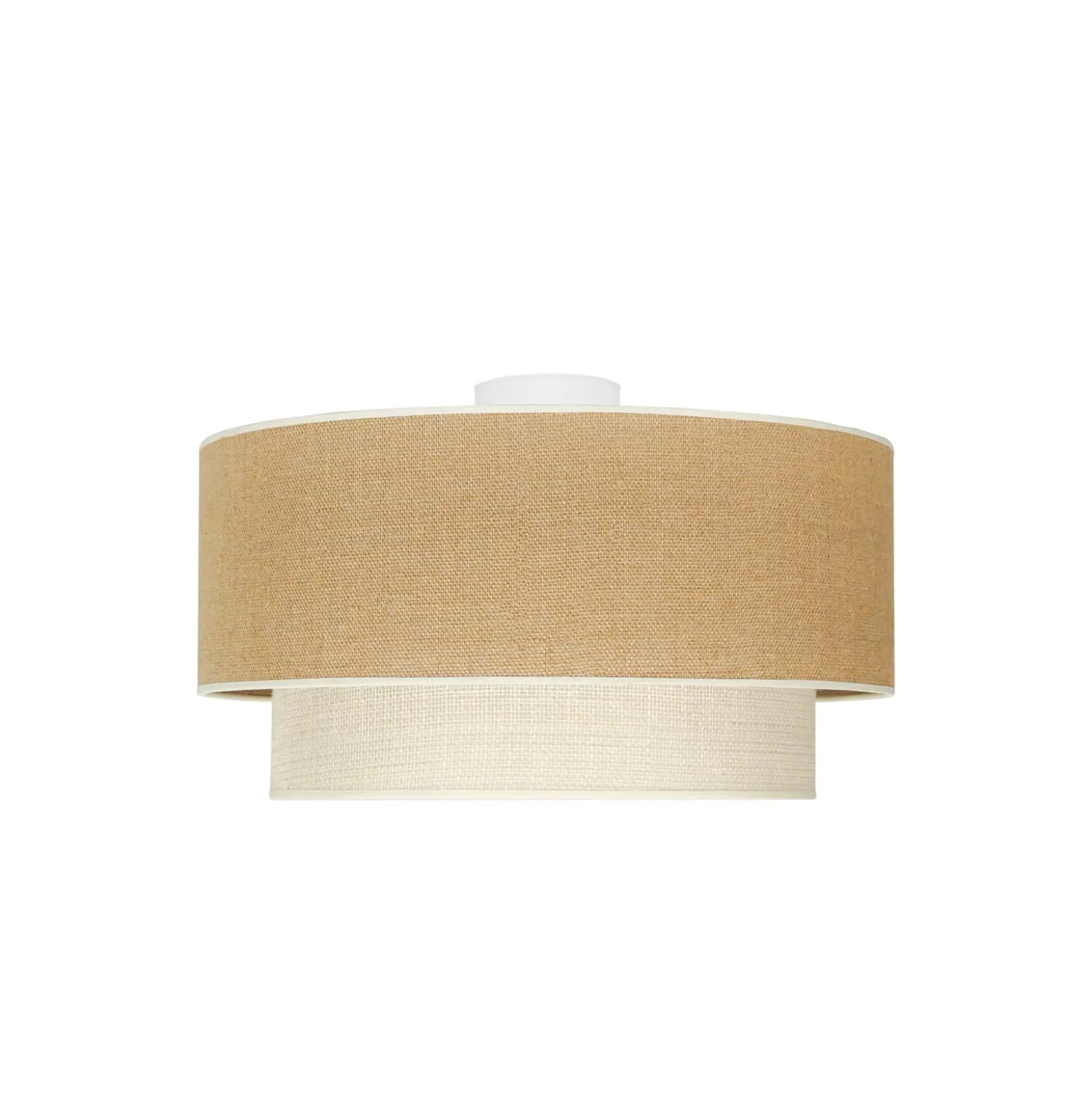 Boho-kattovalaisin, ruskea/beige, halkaisija 45 cm, kangas