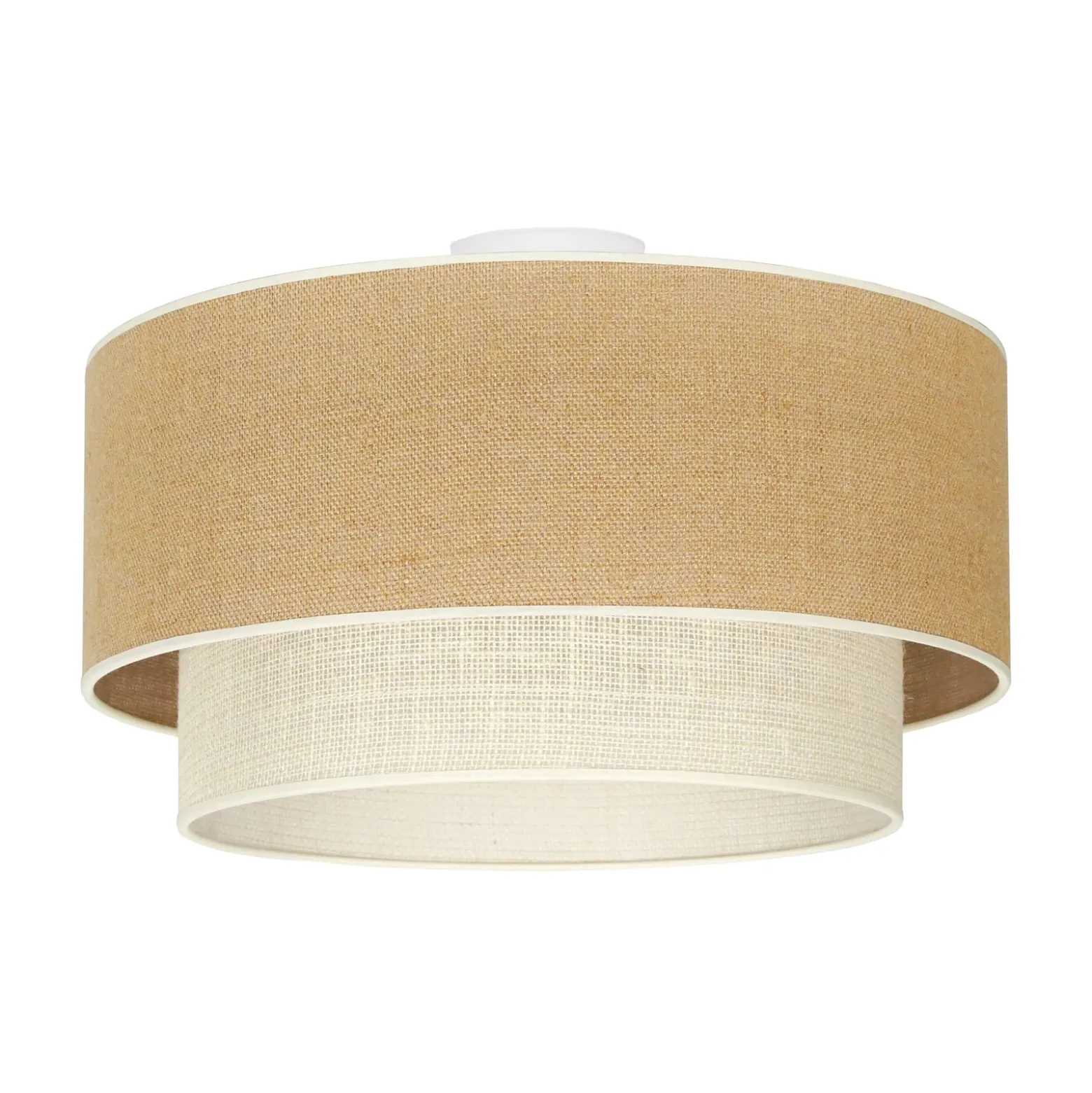 Boho-kattovalaisin, ruskea/beige, halkaisija 45 cm, kangas