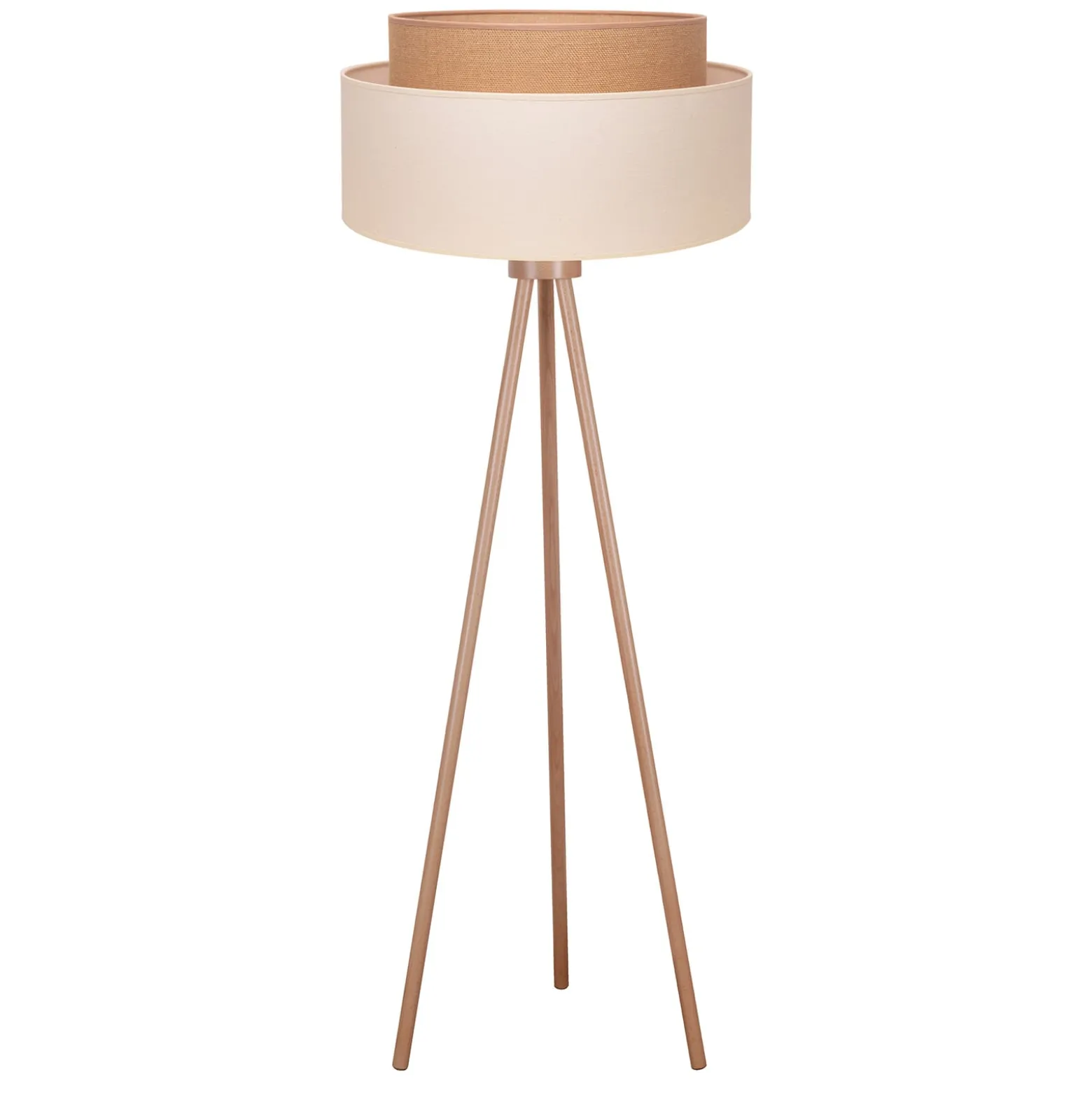 Boho-lattiavalaisin, beige/ruskea/puu, tekstiili/puu, 140 cm