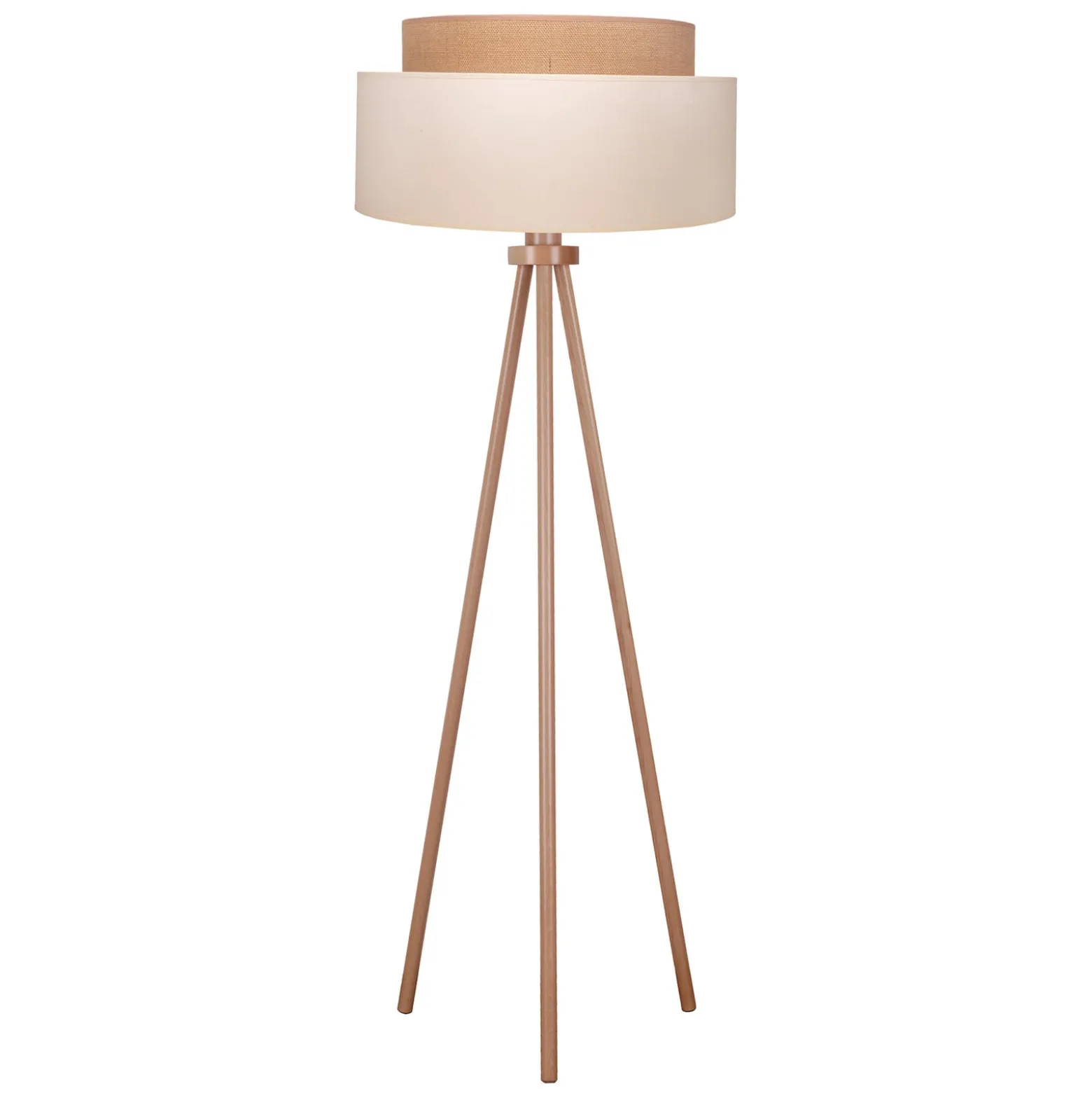 Boho-lattiavalaisin, beige/ruskea/puu, tekstiili/puu, 140 cm