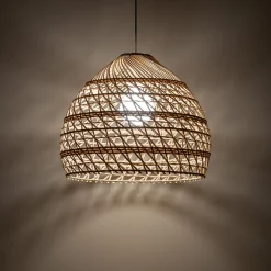 BOHO riippuvalaisin, Ø 43 cm, luonnonruskea, rottinki, E27