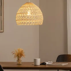 BOHO riippuvalaisin, Ø 43 cm, luonnonruskea, rottinki, E27