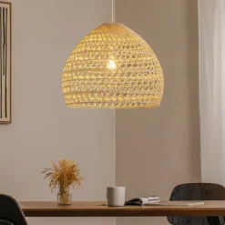 BOHO riippuvalaisin, Ø 60 cm, luonnonruskea, rottinki, E27