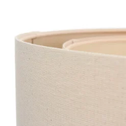 Boho-riippuvalaisin, kerma/beige, Ø 50 cm, korkeus 20 cm, juutti