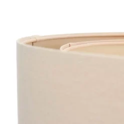 Boho-riippuvalaisin, kerma/beige, Ø 50 cm, korkeus 20 cm, juutti