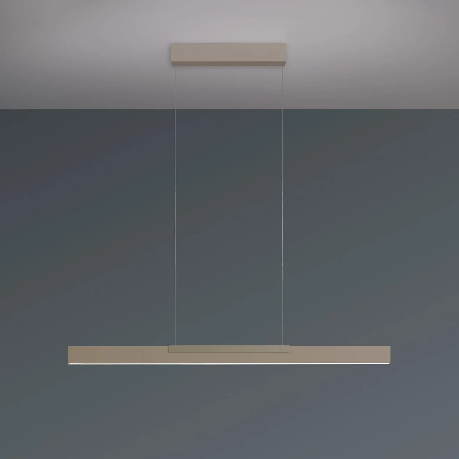 Bopp LED-riippuvalaisin Nano 2.0, pituus 100 cm, taupe, metalli