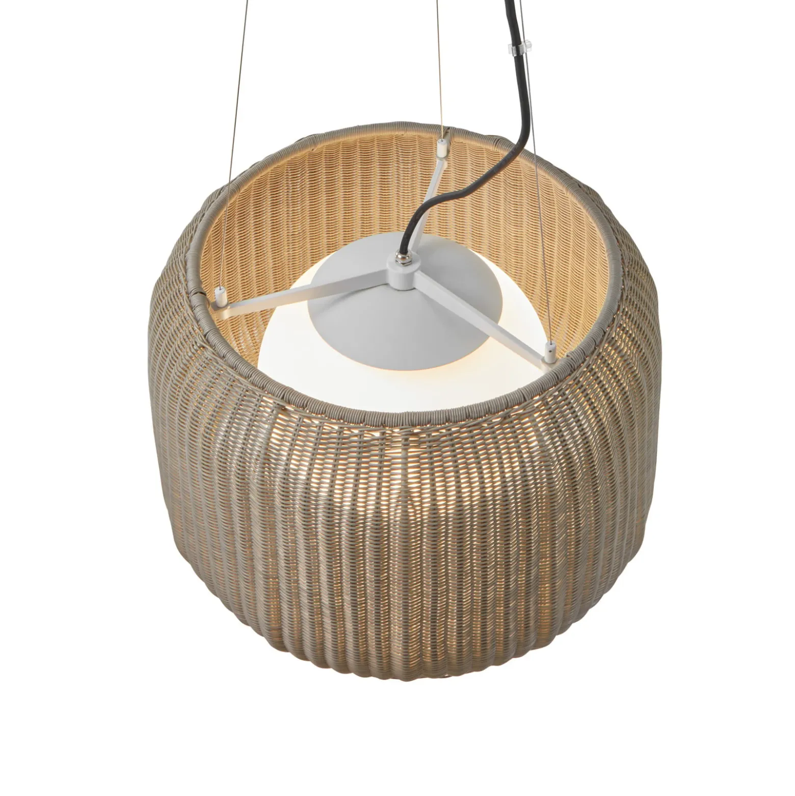 Bover LED-riippuvalaisin Fora S, luonnonvalkoinen/beige, Ø 50 cm