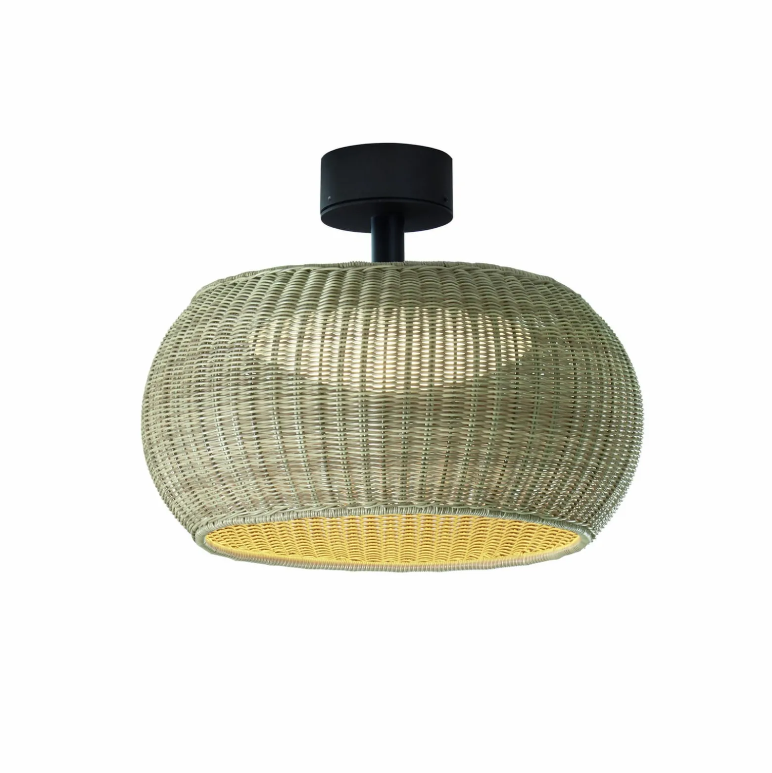 Bover LED ulkokattovalaisin Perris, ruskea/beige, Ø 47 cm