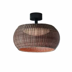 Bover LED ulkokattovalaisin Perris, ruskea/ruskea, Ø 47 cm