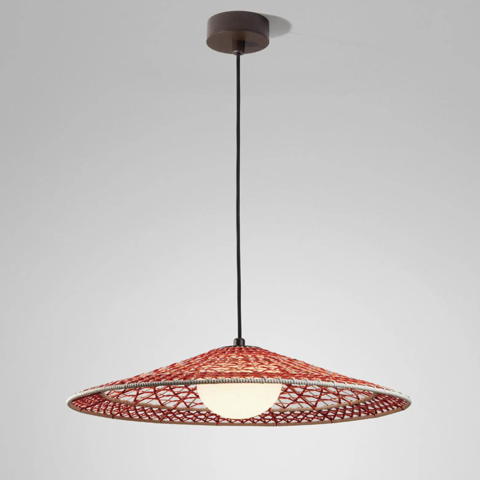 Bover LED-ulkovalaisin Nans Balis S/55, ruskea/punainen