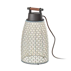 Bover Nans M/49 LED-pöytävalaisin ulkotiloihin, beige