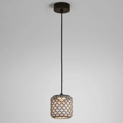 Bover Nans S/16 LED-riippuvalaisin ulkona, ruskea