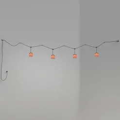 Bover Nans S/16/4L-LED-ulkoriippuvalaisin punainen
