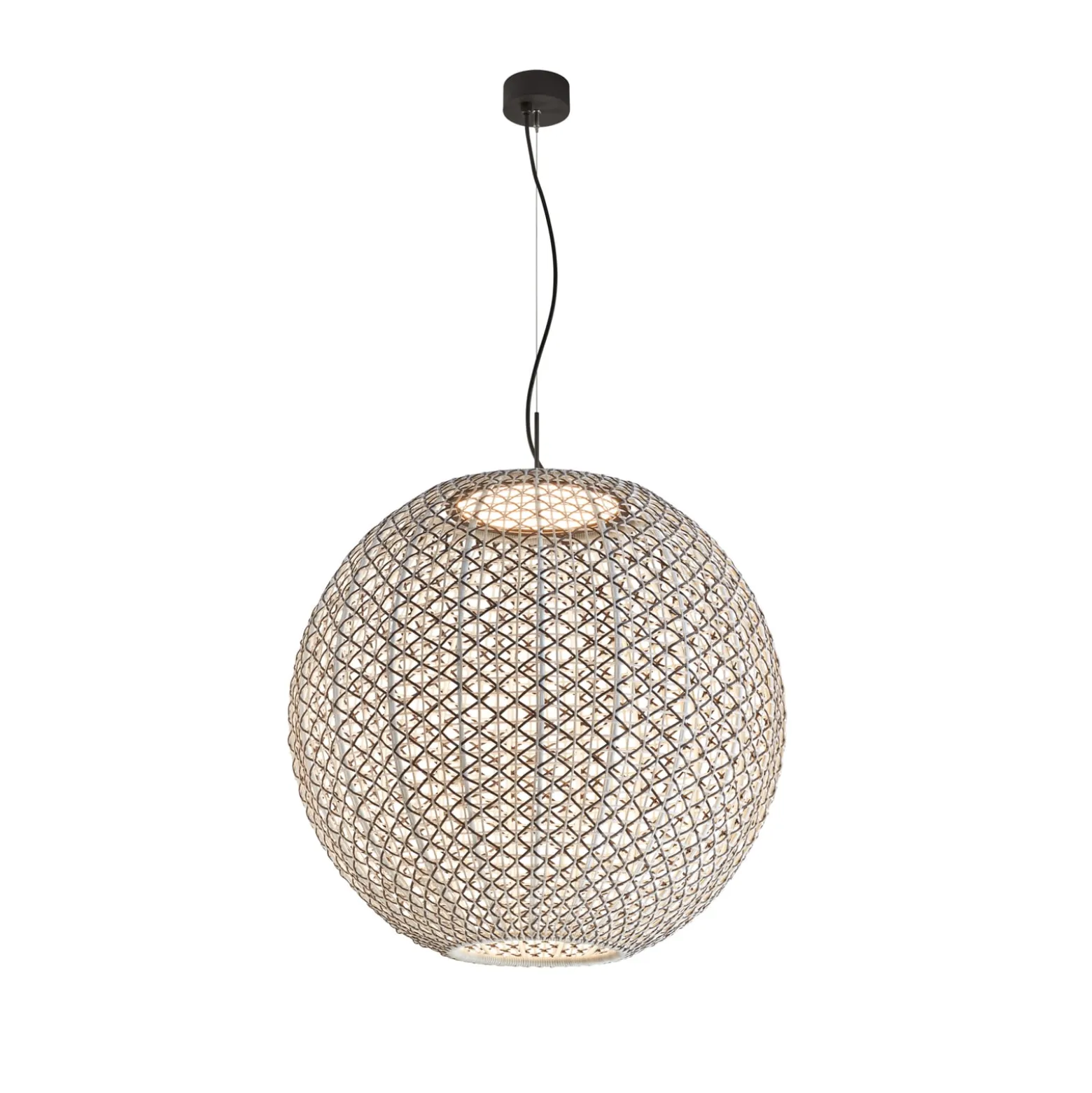 Bover Nans Sphere S/80 LED-riippuvalaisin ruskea ulkokäyttöön
