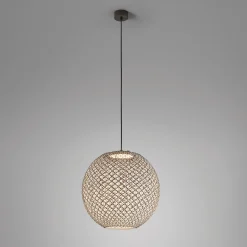 Bover Nans Sphere S/60 LED-riippuvalaisin ruskea ulkokäyttöön Bover Nans