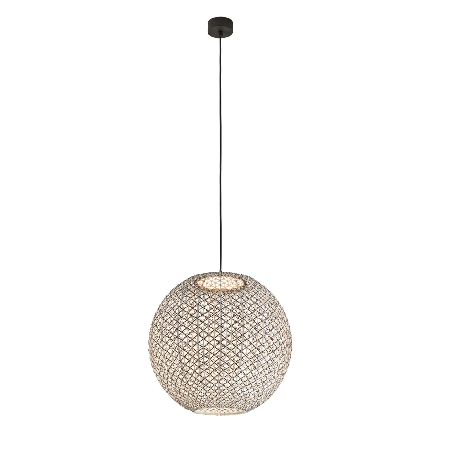 Bover Nans Sphere S/60 LED-riippuvalaisin ruskea ulkokäyttöön Bover Nans