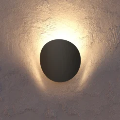 Briale-LED-ulkoseinävalaisin, musta, korkeus 20 cm, metalli, CCT
