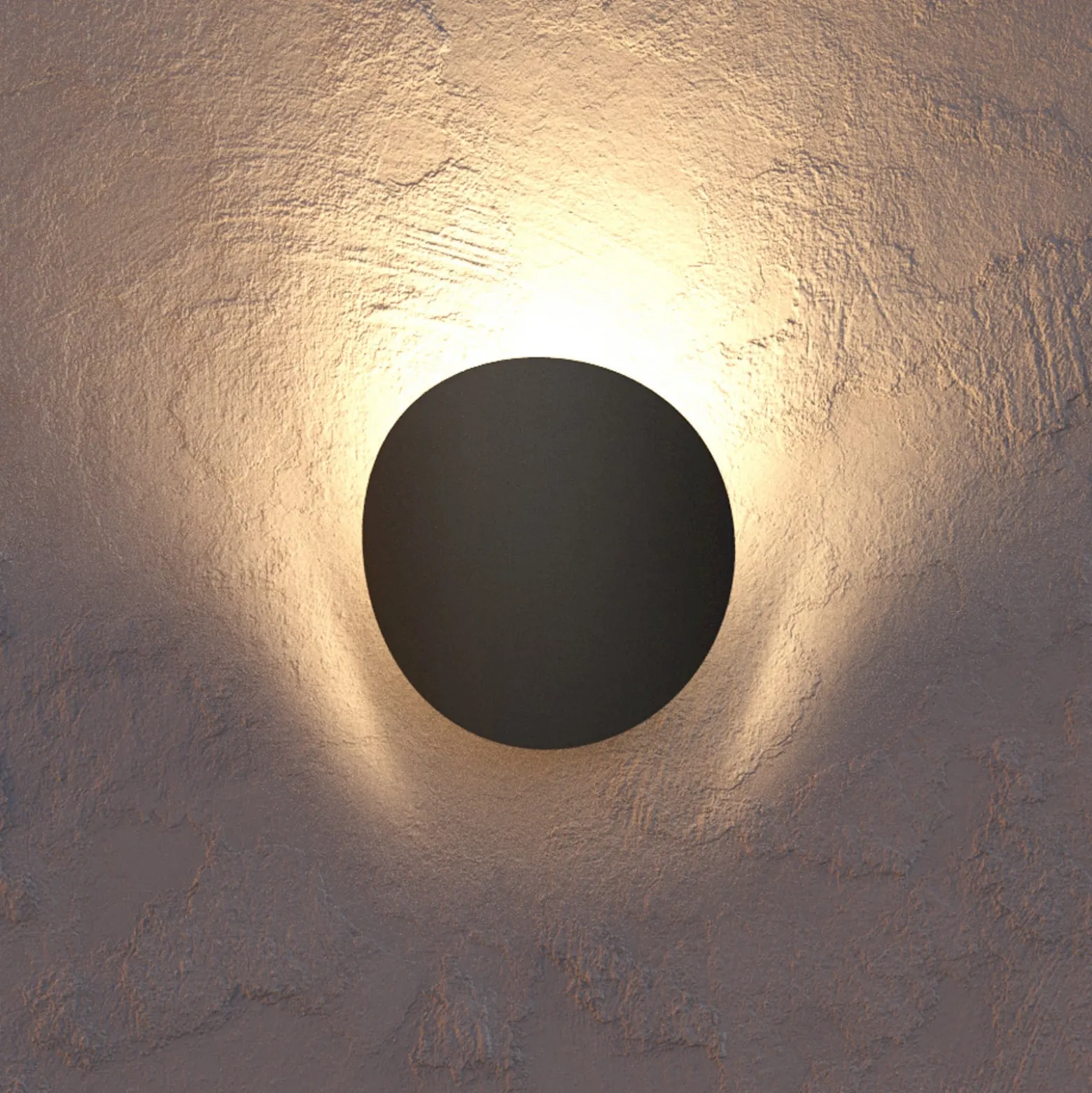 Briale-LED-ulkoseinävalaisin, musta, korkeus 20 cm, metalli, CCT