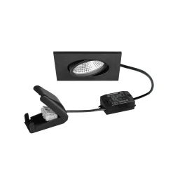BRUMBERG BB25 LED-spotti IP65 on/off liitäntärasia musta mattapintainen