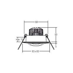BRUMBERG BB14 uppovalo dim2warm RC nikkeli
