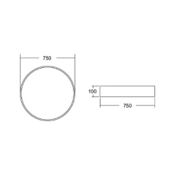 BRUMBERG Biro Circle, Ø 75 cm, on/off, hopea, 4000 K
