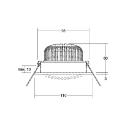 BRUMBERG Kerby-R-LED-kohdevalo 4000K alumiini
