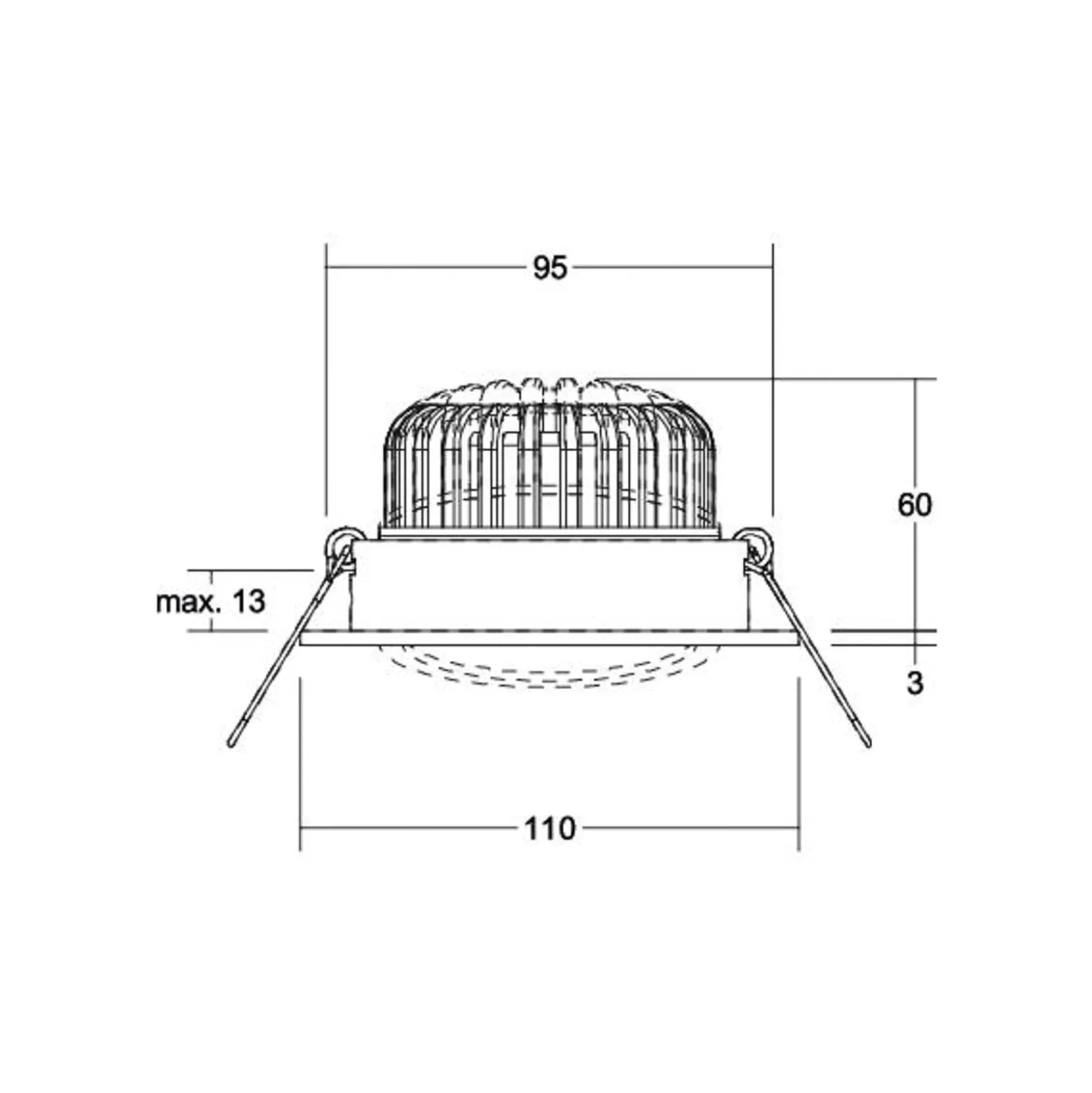 BRUMBERG Kerby-R-LED-kohdevalo 4000K alumiini