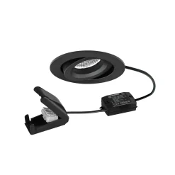 BRUMBERG LED-spotti BB34 on/off liitäntärasia kuvioitu musta