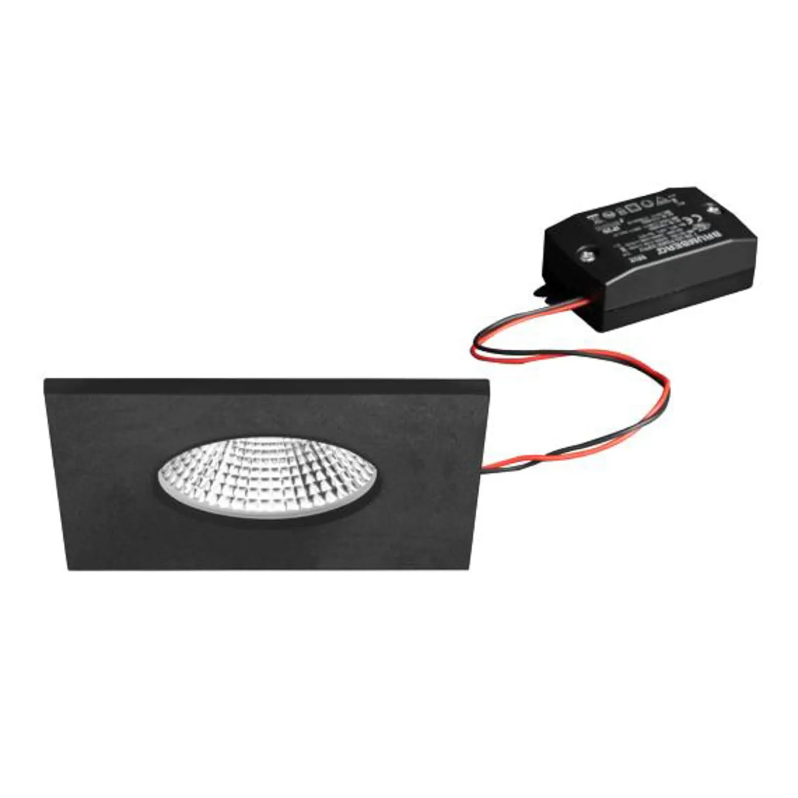 BRUMBERG LED upotettava valaisin BB21, musta 85 x 85 mm on/off IP65