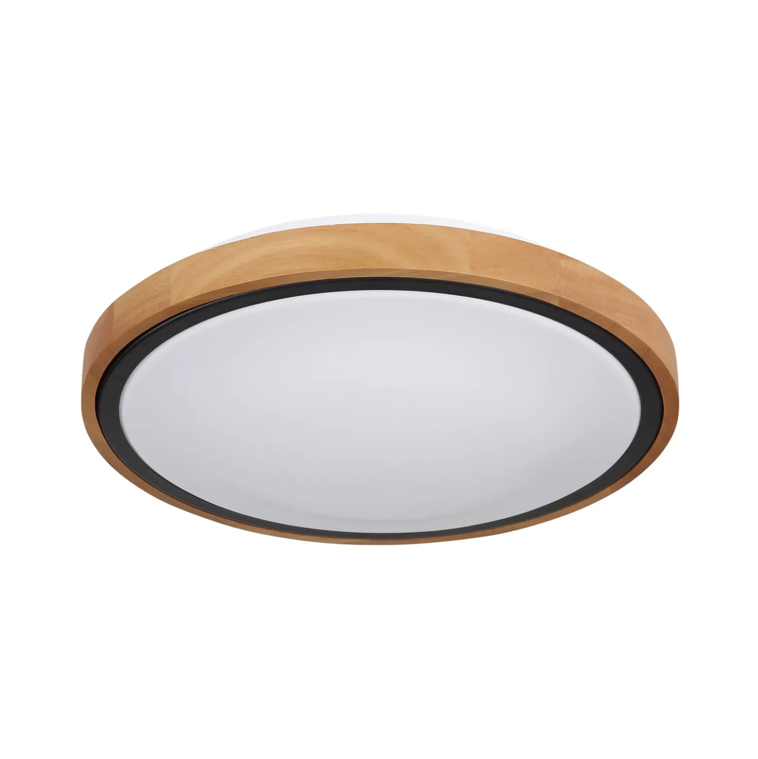 Bruno LED kattovalaisin puukehyksellä CCT Ø 30 cm