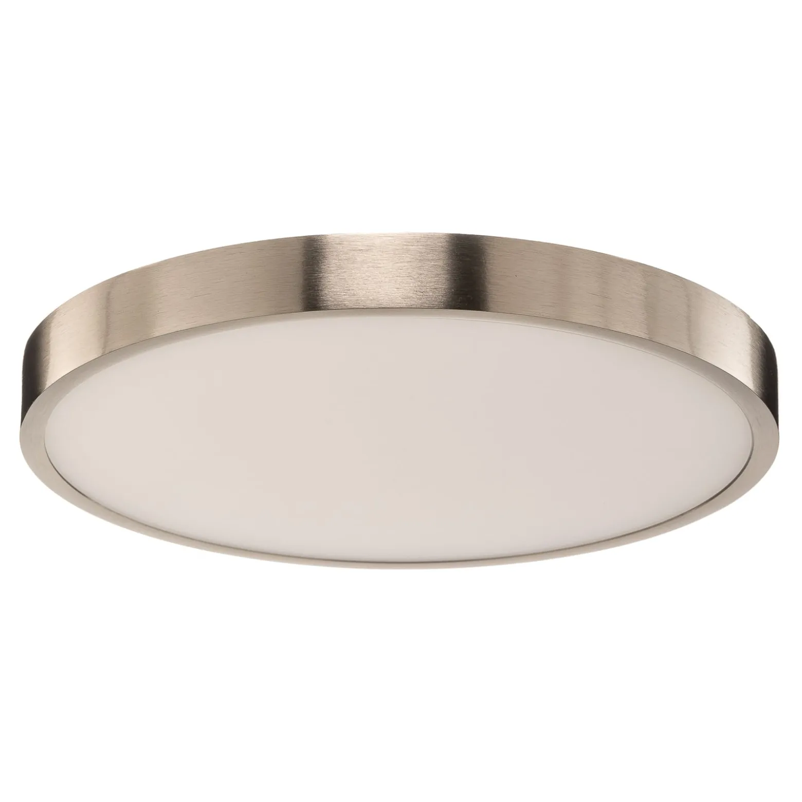 Bully LED-kattovalaisin, matta nikkeli, Ø 24 cm