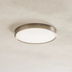Bully LED-kattovalaisin, matta nikkeli, Ø 24 cm