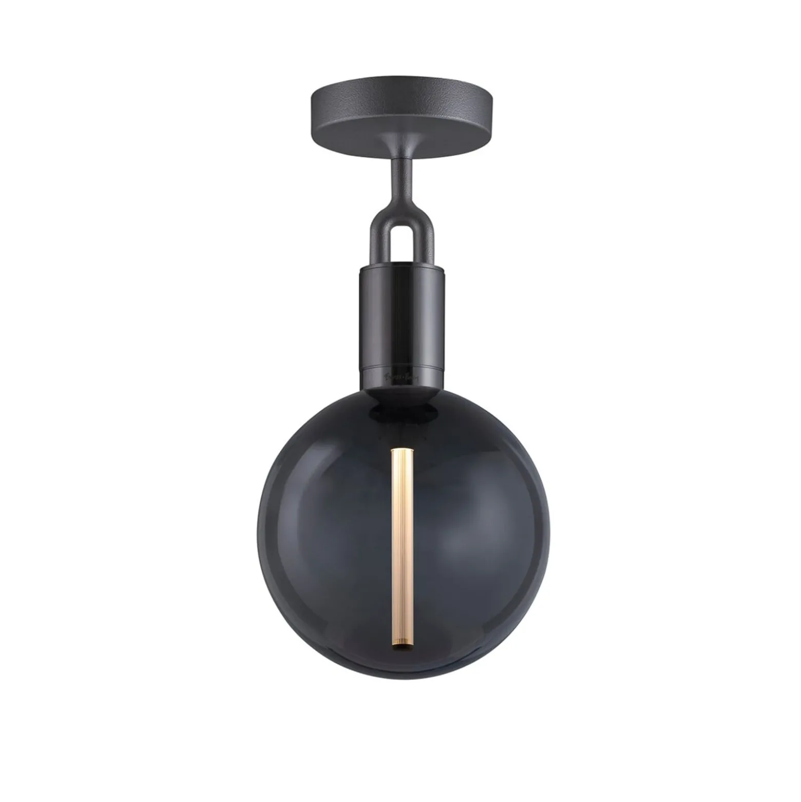 Buster + Punch haarukoitu Gunmetal/lasi savustettu Ø 20cm